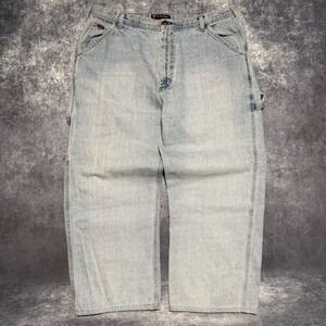 Vintage Polo Jeans Co Carpenter Jeans Light Wash Denim‎ Baggy Fit Mens 38x30